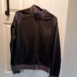 Guess Los Angeles. Guess jeans.  Black bomber jacket. Sz med.